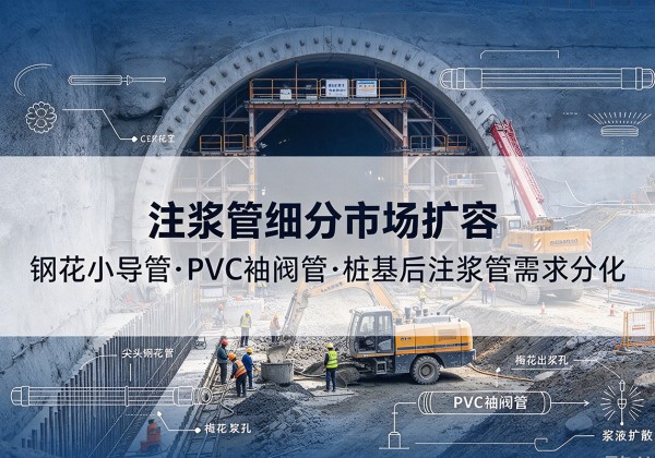 临潼注浆管细分市场扩容，隧道钢花小导管、PVC 袖阀管、桩基后注浆管需求分化